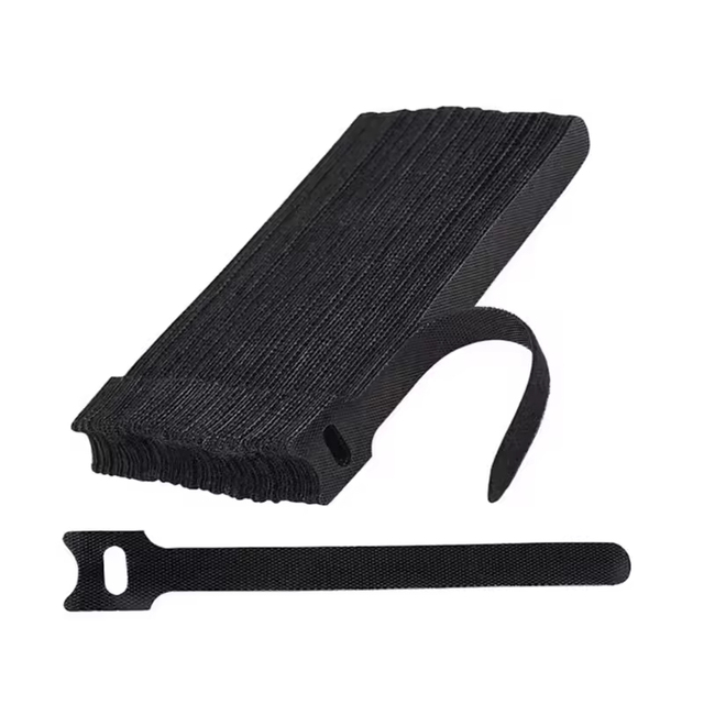 Adjustable Self-Adhesive Eco-Friendly Heat Resistant Reusable12*150mm Polyester/Nylon  Back to Back Hook and Loop Cable Tie