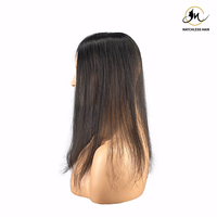 Topper capillaire en soie, cheveux humains vierges chinois, à clipser, pour cheveux clairsemés, densité 120%