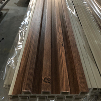 Panneau de mur en bois de décor intérieur de panneautage de mur WPC imperméable pour la salle à manger