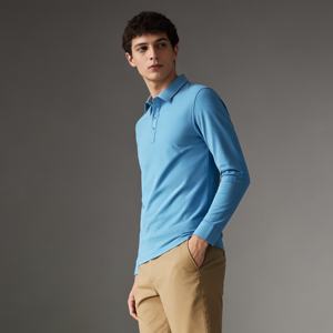 Custom Knitted 250GSM Copper Ammonia Fiber Double Waffle Pique Mesh Breathable for <b>Shirt</b> <b>Long</b> <b>Sleeve</b> Unisex Business Casual - Product Image 1