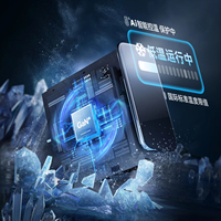 Nouvelle conception, chargeur multifonctionnel W6, gestion de l'alimentation par intelligence artificielle, station de charge rapide multi-ports compacte pour téléphone, pour ordinateur portable, GaN 140W