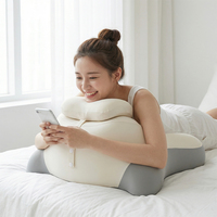 Ergonomik Hafızalı Köpük Horlama Önleyici Popo Yastığı Düzensiz Destek Minderi Yakınlık Pozisyonu için Yıkanabilir Kamasutra Çift Yastığı