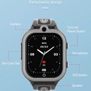 Nuovo Smartwatch per Bambini Df91 2026, Impermeabile IP67, Compatibile 4G Android e iOS, GPS, Videochiamata, Lunga Durata della Batteria, Display IPS Quadrato - Product Image 5