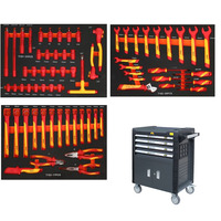 Isolation 68 pièces nouvelle énergie véhicules électriques équipement électrique Kit d'outils de réparation coffre à outils professionnel robuste