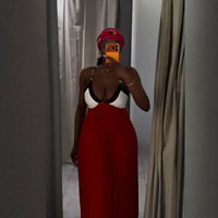 Robe longue plissée élégante style africain pour femme 2026, avec patchwork, bretelles métalliques, silhouette trapèze, taille haute, sexy, pour club