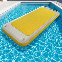 Planche de yoga aquatique gonflable, tapis de fitness flottant pour exercices aquatiques, tapis de yoga flottant pour piscine