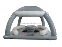Jouets gonflables personnalisés d'eau d'oasis d'île flottante pour des équipements de divertissement flottants de yacht
