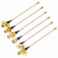 Adaptateur U.FL MHF femelle vers SMA femelle étanche, câble coaxial RF Pigtail pour extension d'antenne WIFI MHF RG178