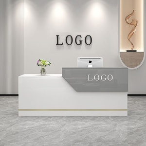 Balcão de Caixa para Loja, Mesa de Recepção para Pequenas Lojas de Roupas, Salões de Beleza e Cabeleireiros, Design Simples, Modelo 1 - Product Image 6