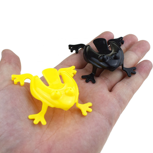 Juguete de Rana Saltarina de Plástico, Ranas Novedosas Divertidas que Rebotan al Presionar con el Dedo, para Niños, Regalos de Fiesta de Cumpleaños y Pascua, Color Aleatorio - Product Image 5