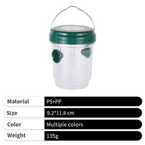 Trampa para Avispas Cilíndrica de Plástico, de Tres Colores, de Diseño Científico, Alimentada por Energía Solar, para Áreas Rurales, Venta al Por Mayor - Product Image 5