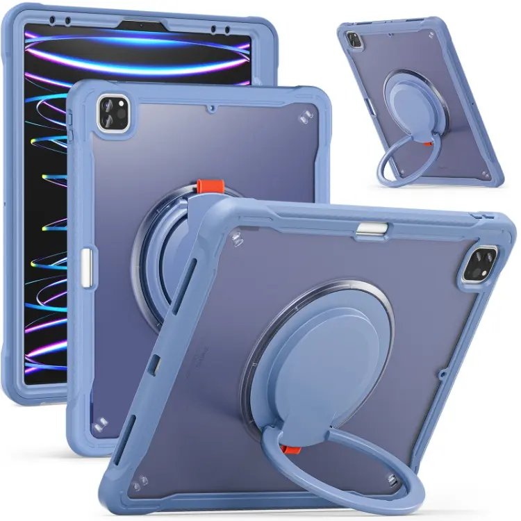 Housse de protection robuste pour tablette pour iPad Pro 12.9 3rd gen 4 5 6 génération étui avec support rotatif