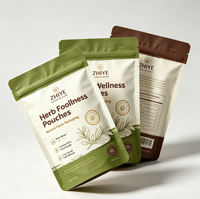 Sachets personnalisés mats en papier kraft recyclé avec fermeture éclair pour aliments, snacks et fruits lyophilisés