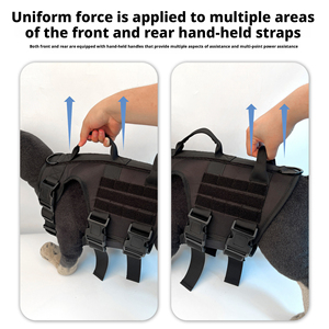 Kantong Pelindung Hewan Peliharaan Terlaris yang Dapat Disesuaikan, Bahan Nilon dengan Rivet, Reflektif, untuk Olahraga, Jalan-Jalan Anjing, Gaya Fashion - Product Image 4