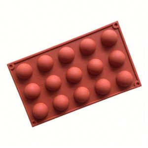 Molde de Silicona Ecológico para Chocolate con 15 Cavidades en Forma de Bola, Tamaño Pequeño, para Hacer Dulces y Resina en Casa, OEM/ODM - Product Image 3