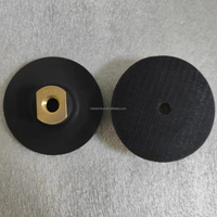 Plaque de support pour polisseuse Longlife 100mm 125mm - Support métallique M14 5/8" 11 filetages avec fixation auto-agrippante en caoutchouc pour disque de polissage