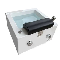Bassin de bain de pieds multifonctionnel professionnel pour salon de manucure - Bol de pédicure portable avec système de drainage par canalisation