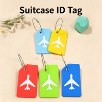 Étiquette de bagage imperméable avec sangle métallique, impression de logo personnalisée, identificateur de valise pour avion