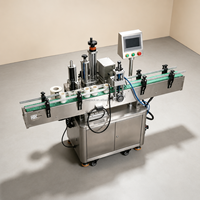 Machine d'étiquetage automatique DEEPACK pour bouteilles rondes, étiqueteuse autocollante pour bouteilles, bocaux et contenants