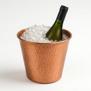Refroidisseur à vin de luxe en métal à double paroi avec finition argentée vintage pour refroidir les bouteilles par Wonder Overseas - Product Image 1