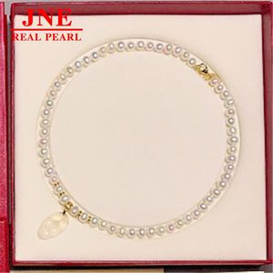 ของขวัญวันแม่ สร้อยคอไข่<span class=keywords><strong>ม</strong></span>ุกธรรมชาติ แคลซิโดนี จี้เงินแท้ ตัวล็อคเงินแท้ ชุบทอง 14K สายปรับได้ ตัวเว้นระยะห่าง - Product Image 4