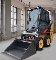 Harga Pabrik XC7-SR04 Mini Skid Steer Loader Bucket 0.17m3 Tinggi Pengosongan 1887mm Mesin Multi Attachment untuk Ruang Terbatas