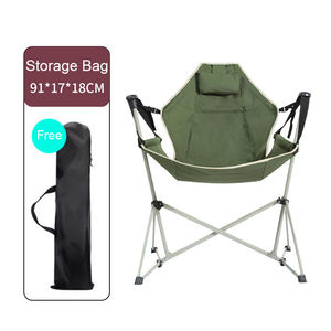 تصميم جديد للحدائق الخارجية كرسي متأرجح حديث قابل للطي خفيف للغاية كرسي تخييم قابل للطي مع مسند ظهر قابل للتعديل - Product Image 4