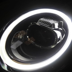 For BMW MINI F55 F56 14-21 Aftermarket Modified LED Headlamp,<strong>Ring</strong> LED Day Running <strong>Light</strong> Flowing Turn Signal Headlight - Product Image 2