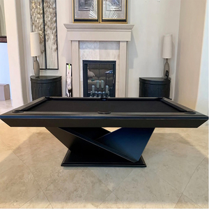 Table de billard personnalisée de haute qualité, design spécial pour l'intérieur et la maison, en bois massif et imperméable, de 8 pieds et 9 pieds, avec lit en ardoise