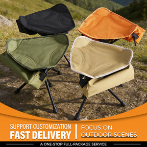 Tabouret pliant triangulaire rotatif empilable de qualité supérieure, robuste et <span class=keywords><strong>l</strong></span>éger, pour <span class=keywords><strong>l</strong></span>'extérieur, le cyclisme, la pêche en bord de mer et la randonnée en pleine nature - Product Image 1