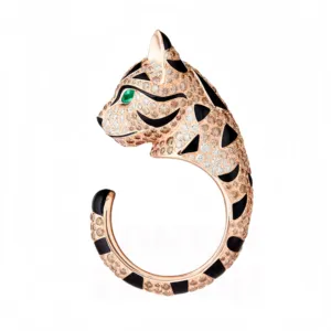 MUSHAN Jewelry Factory Designer Gemstones Jewelry 925 Sterling Silver <strong>Rings</strong> Woman 18k Gold Plating Leopard Fuzzy <strong>Cat</strong> <strong>Ring</strong> Party - Product Image 3
