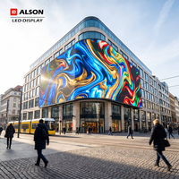 Panneau d'affichage LED extérieur fixe ALSON à haute luminosité, étanche, affichage extérieur complet P4 P8 Pantalla Para Exterior