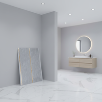 Plaques de plafond en PVC ignifuges légères avec un design artistique, style moderne pour hôtels, gymnases, cuisines et salles de bain