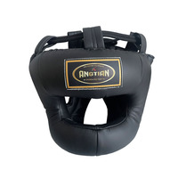 Protège-visage en cuir pleine fleur robuste et durable, personnalisé en usine, pour la boxe, le MMA, le Muay Thai et le sparring