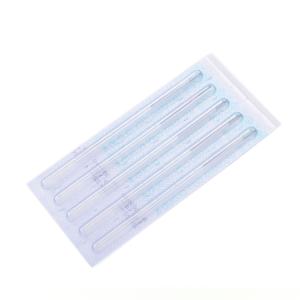 Aghi di agopuntura della maniglia dell'acciaio inossidabile di stile della corea con la metropolitana nessuna linguetta 100 pz/scatola - Product Image 2