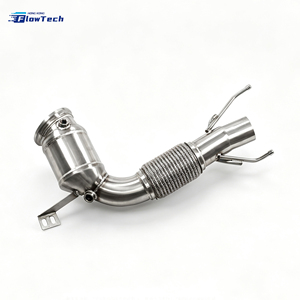 Downpipe de alto rendimiento para MINI COOPER S F56 B48 2.0T, sistema de escape de alto flujo de acero inoxidable 304, pieza de carreras atornillable, Eur5 200 celdas - Product Image 4