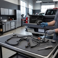 Faisceau de câblage d'assistance au stationnement Chevrolet, connecteur de radar de recul, éclairage de plaque d'immatriculation 10363788 pour 2007-2014