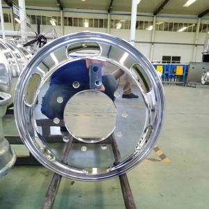 Nouvelle <span class=keywords><strong>roue</strong></span> couleur argent 22.5 pouces roues jantes en fonte d'aluminium Offre Spéciale Alcoa camion roues <span class=keywords><strong>remorque</strong></span> camion pièces et accessoires - Product Image 3