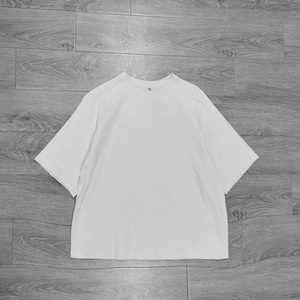 T-shirt décontracté pour homme en coton 260 g/m², col rond, logo brodé personnalisé, coupe ample, style streetwear, coupe courte et oversize - Product Image 2