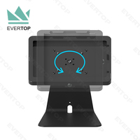 Kiosque pour tablette de bureau à LST15B-C double écran POS pour iPad Support de tablette verrouillable Support de tablette antivol