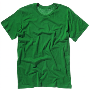T-shirt pour homme en jersey respirant, taille plus, imprimé en relief, vert - Product Image 1