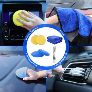 Zhenda 20 piezas Kit de limpieza de lavado de coches <span class=keywords><strong>universal</strong></span> Kit de limpieza de coches multiusos para limpieza interior y exterior - Product Image 6