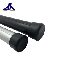 Poteau télescopique de bâche de camping en aluminium personnalisé de 2400mm avec tige de support de tente de poteaux Pro Flip Lock