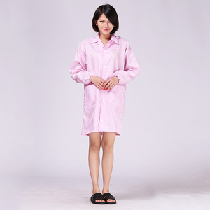 Bata antiestática de exportación con botones metálicos roscados, ropa protectora para sala limpia, uniforme para taller electrónico, uniforme para la industria alimentaria, ropa de trabajo - Product Image 1