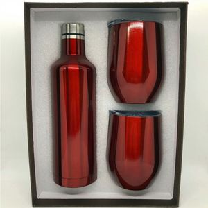 500ml Wholesale Stainless Steel, Double Walled Colorful Wine Bottle Tumbler <b>Gift</b> Set For New Year Valentines/ - Product Image 4