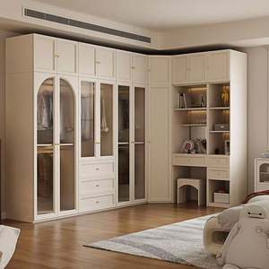 ตู้เสื้อผ้าดีไซน์ใหม่สำหรับห้องนอนตู้เสื้อผ้าดีไซน์เรียบง่ายทันสมัยปรับขนาดได้ตามต้องการ - Product Image 4