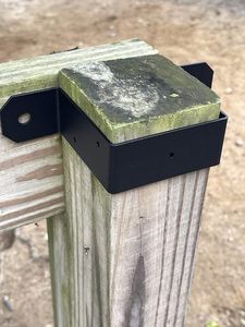 Supports de <span class=keywords><strong>fixation</strong></span> <span class=keywords><strong>pour</strong></span> poteaux de clôture <span class=keywords><strong>en</strong></span> tube carré, serre-câbles <span class=keywords><strong>en</strong></span> forme de <span class=keywords><strong>U</strong></span> <span class=keywords><strong>pour</strong></span> poteaux de clôture de terrasse 4x4 - Product Image 2