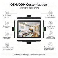 Nouvel ordinateur tactile industriel Android 11 de 10,1 pouces RK3566, 2 Go + 32 Go, IP54, éclairage LED des deux côtés, DC USB, série, PoE, montage mural