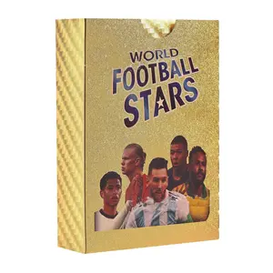 2023 New World Cup Star Gold Foil Card Football Star Ronaldo Messi World Football Star Card Collection