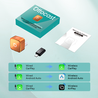 Adaptateur sans fil Ottocast 3-en-1 pour CarPlay et Android Auto, USB Plug & Play, WiFi 5 et BT 5.4 intégrés, garantie 1 an